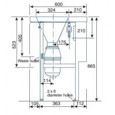 Измельчитель пищевых отходов IMC 526FWD